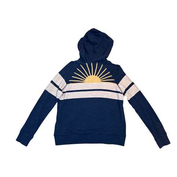 Faherty Organic Cotton Lightweight Long Sleeve Hooded Shirt Sunwashed XS - Picture 7 of 10